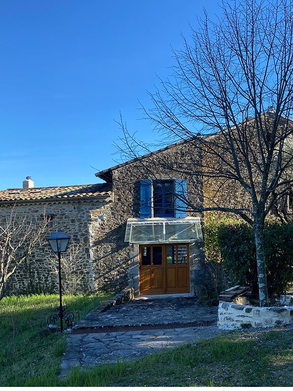 Gartenansicht des Ferienhauses